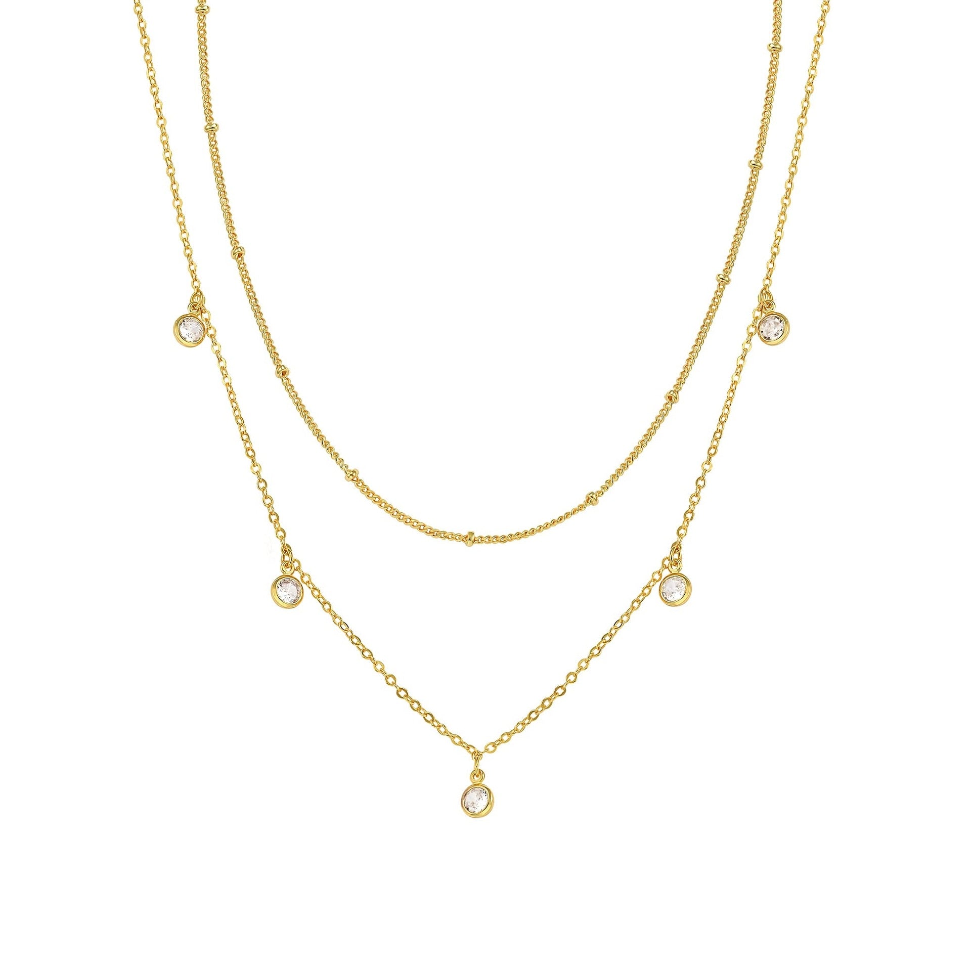 Luna Layered Gold Necklace