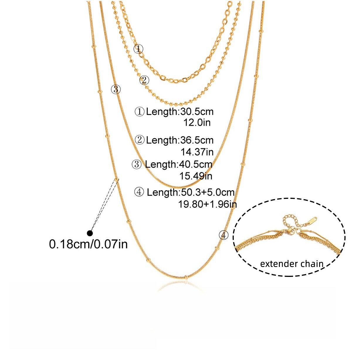 Golden Harmony Layered Necklace