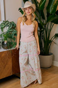 BiBi Rose Printed Gauze Maxi Pants