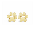 Golden Paw Stud Earrings