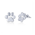 Golden Paw Stud Earrings