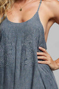 POL Embroidered Mini Dress