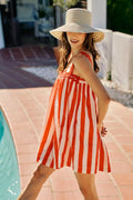 SO ME Stripe Lined Mini Dress