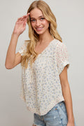 BiBi Ivory Bloom Blouse