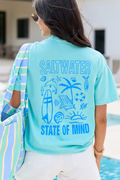Saltwater State Of Mind Mint Comfort Colors Graphic Tee