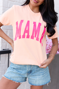 Mama Block Orange Comfort Colors Graphic Tee