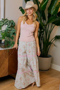 BiBi Rose Printed Gauze Maxi Pants