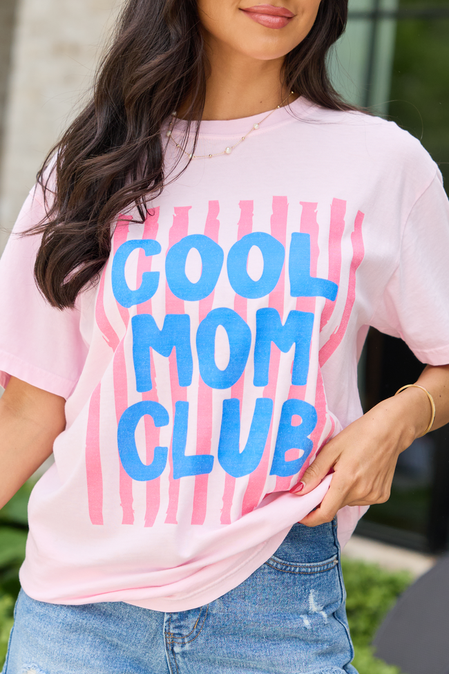 Cool Mom Club Light Pink Comfort Colors Graphic Tee