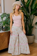 BiBi Rose Printed Gauze Maxi Pants