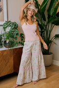 BiBi Rose Printed Gauze Maxi Pants
