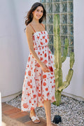 SO ME Shell Print Midi Dress