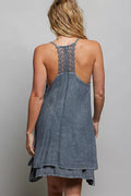 POL Embroidered Mini Dress