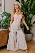 BiBi Rose Printed Gauze Maxi Pants