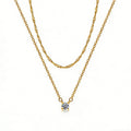 Aurora Fine Layered Gold Necklace