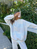 Shades Of Blue Quilted Pastel Hoodie