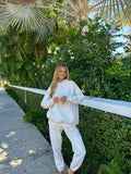 Shades Of Blue Quilted Pastel Hoodie