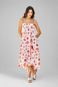 SO ME Shell Print Midi Dress