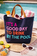 Navy Poolside Bliss Tote