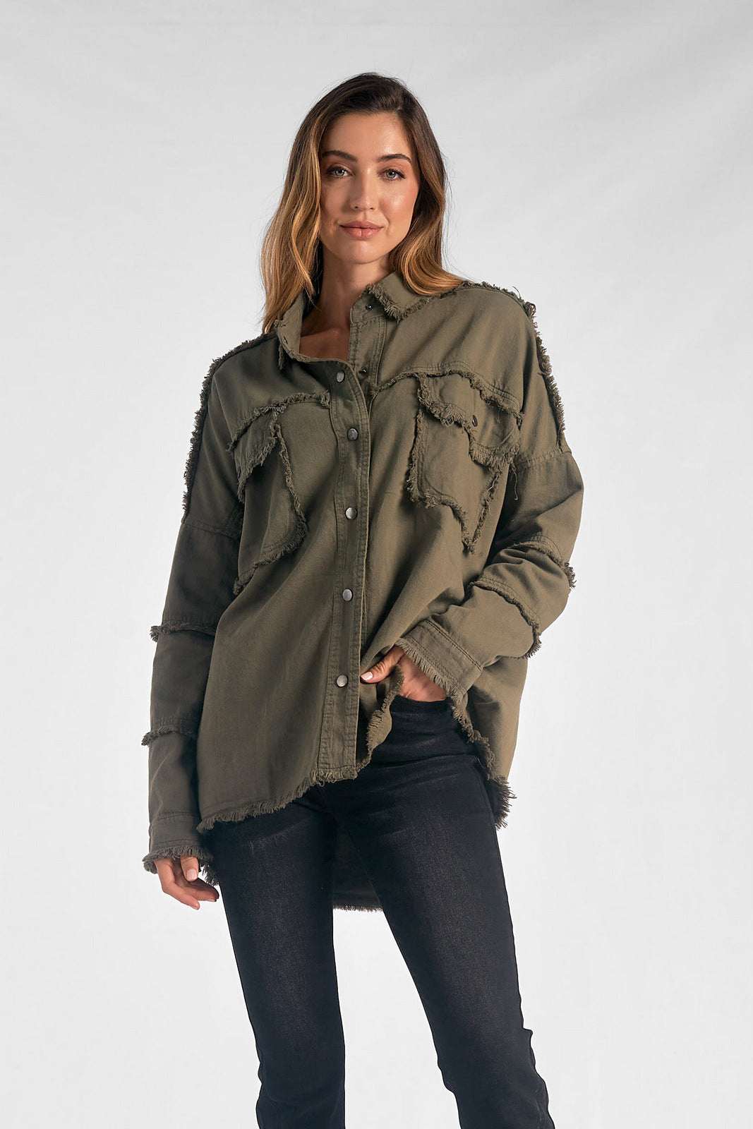 Devan Olive Rock & Roll Utility Jacket