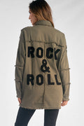 Devan Olive Rock & Roll Utility Jacket