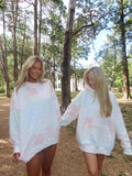 Quilted Pastel Mockneck Sweatshirt