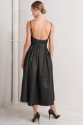 Noir Tapestry Midi Dress