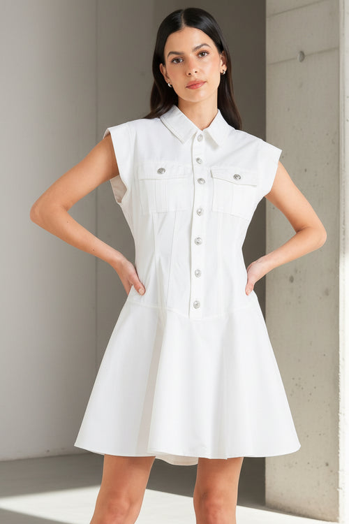 Confidently Yours White Mini Dress
