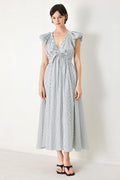 Whisper Stripe Midi Dress