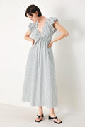 Whisper Stripe Midi Dress