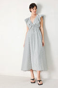Whisper Stripe Midi Dress
