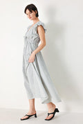 Whisper Stripe Midi Dress