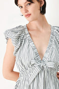 Whisper Stripe Midi Dress