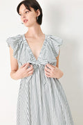 Whisper Stripe Midi Dress