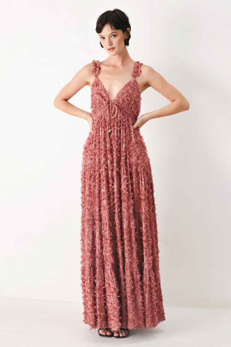 Twilight Rosette Maxi Dress