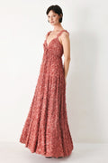 Twilight Rosette Maxi Dress
