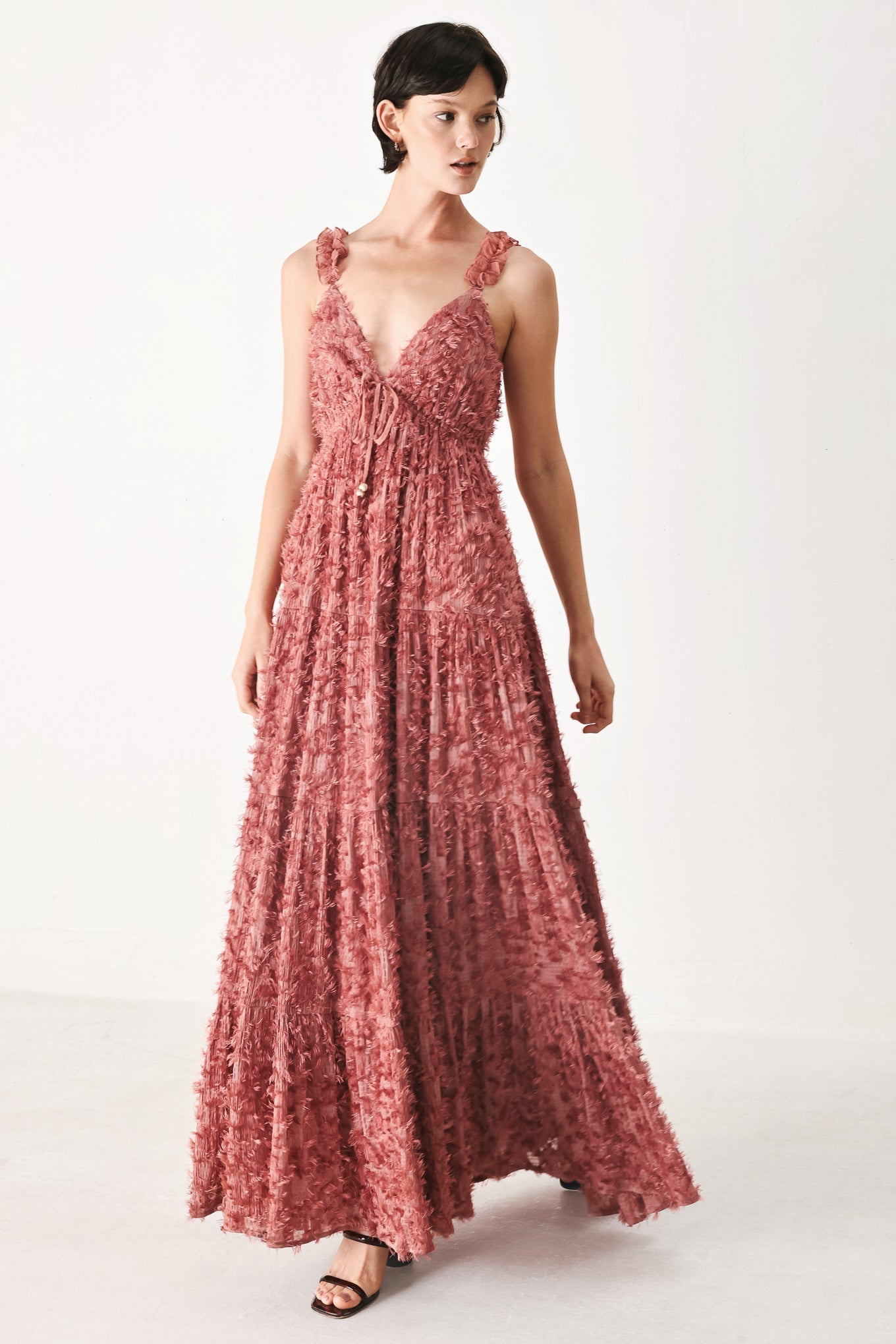 Twilight Rosette Maxi Dress