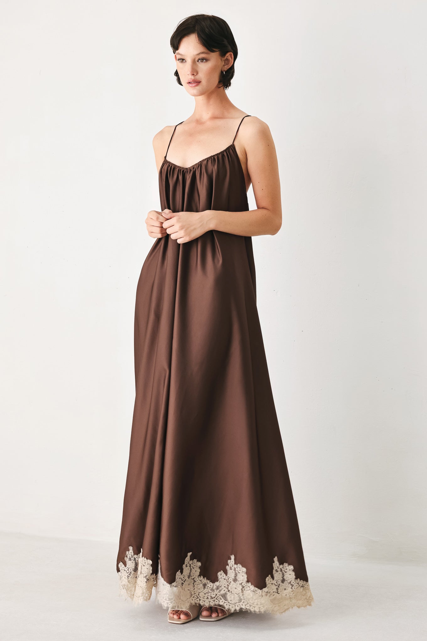 Truffle Dream Midi Slip Dress