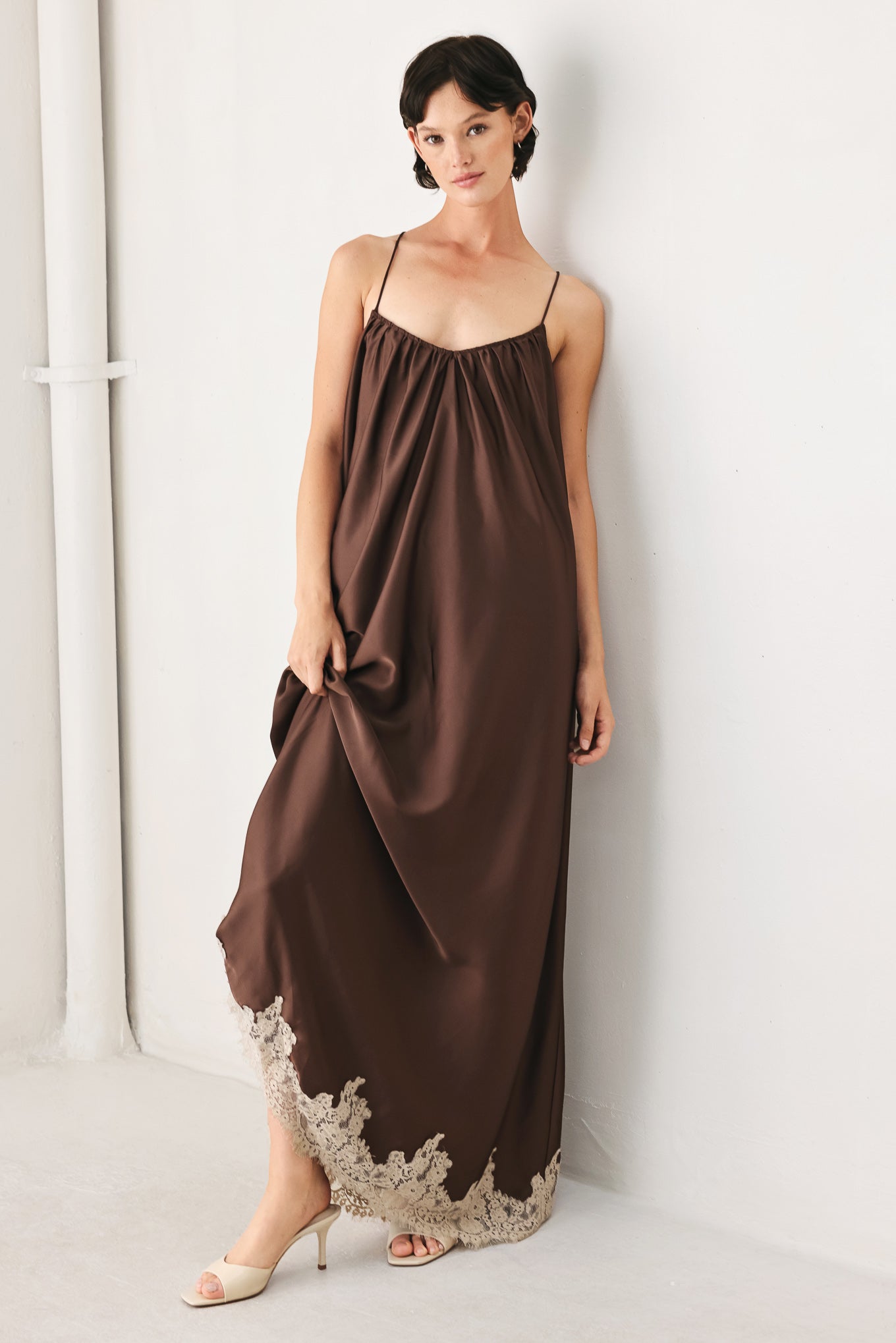 Truffle Dream Midi Slip Dress