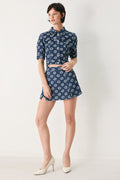 Sweet Daisy Jacquard Denim Jacket