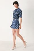 Sweet Daisy Jacquard Denim Jacket