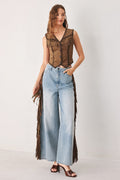 NASHVILLE SIDE FAUX SUEDE VEST