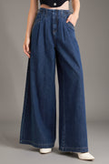 Sharp Femininity Denim Pants