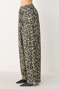 LEOPARD LUXE WOVEN PANTS
