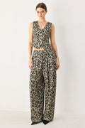 LEOPARD LUXE WOVEN PANTS