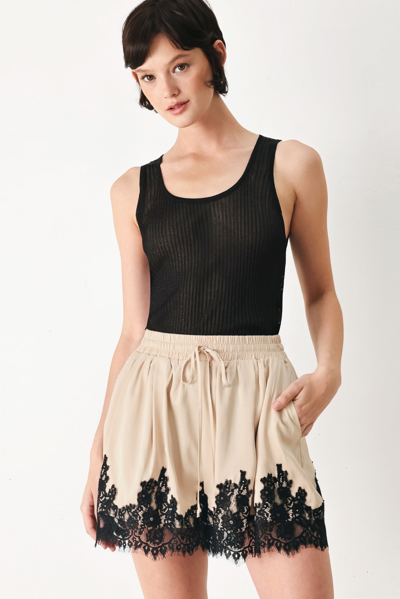 Rodeo Romance Lace Shorts