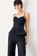 MIDNIGHT RIVIERA DENIM JUMPSUIT