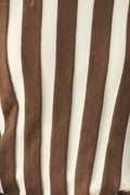CAPPUCCINO VERTICAL STRIPE KNIT TOP