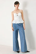 Sunset Bow White Top