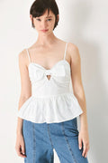 Sunset Bow White Top