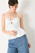 Sunset Bow White Top